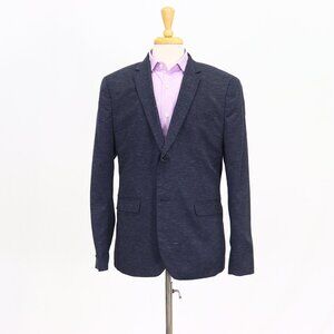 Topman 44R Gray Blazer Sport Coat Jacket 2-Button Check Y051